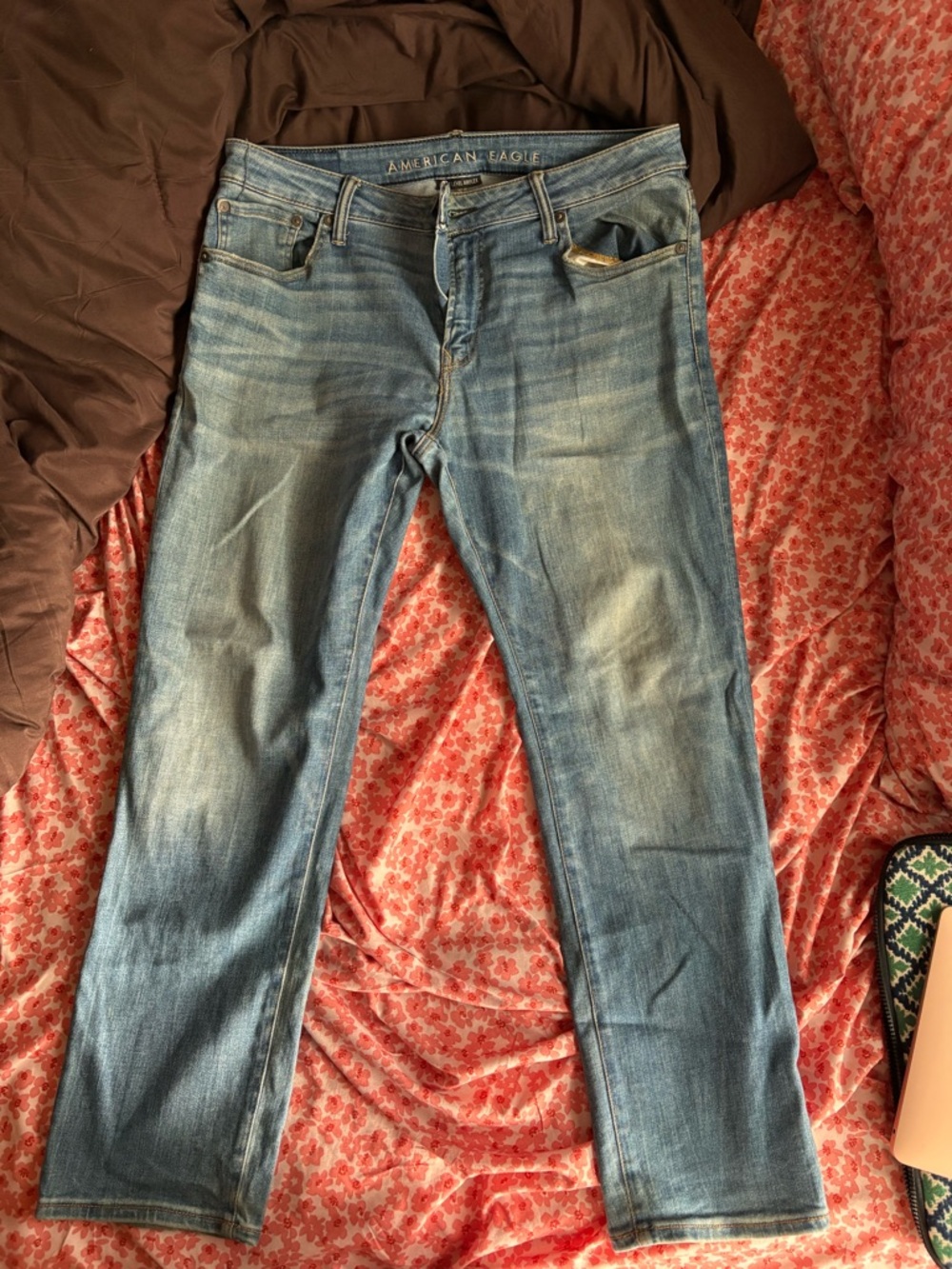 American Eagle Outfitters Light Blue Straight-Leg Men's Jeans